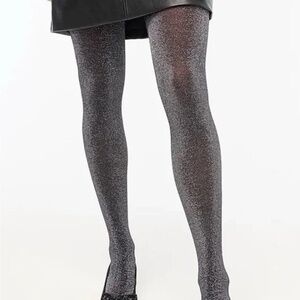 NEW J. Crew High Sparkle tights S